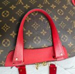 LV Retiro Brown Monogram Coated Canvas with Red Leather and Gold Hardware #RCLU-1 - Image 23