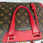 LV Retiro Brown Monogram Coated Canvas with Red Leather and Gold Hardware #RCLU-1 - Image 22