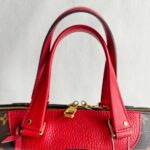 LV Retiro Brown Monogram Coated Canvas with Red Leather and Gold Hardware #RCLU-1 - Image 21