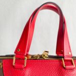 LV Retiro Brown Monogram Coated Canvas with Red Leather and Gold Hardware #RCLU-1 - Image 20