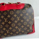LV Retiro Brown Monogram Coated Canvas with Red Leather and Gold Hardware #RCLU-1 - Image 4