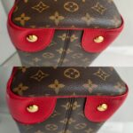 LV Retiro Brown Monogram Coated Canvas with Red Leather and Gold Hardware #RCLU-1 - Image 17