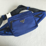 Prada 2VL001 Waist/Bumbag Blue Nylon with Silver Hardware #RCEC-3
