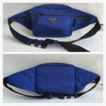 Prada 2VL001 Waist/Bumbag Blue Nylon with Silver Hardware #RCEC-3 - Image 4