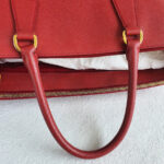 Prada Lux Large Red Saffiano Leather with Gold Hardware #RCEE-4 - Image 19