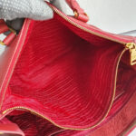 Prada Lux Large Red Saffiano Leather with Gold Hardware #RCEE-4 - Image 32