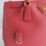 Prada Lux Large Red Saffiano Leather with Gold Hardware #RCEE-4 - Image 5