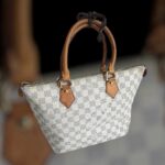 LV Saleya PM Damier Azur Coated Canvas with Gold Hardware #RURO-1