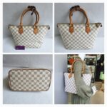 LV Saleya PM Damier Azur Coated Canvas with Gold Hardware #RURO-1 - Image 2