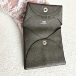 Hermes Coin /Bastia Change Purse Dark Grey Clemence Leather #RCLR-8 - Image 3