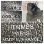 Hermes Coin /Bastia Change Purse Dark Grey Clemence Leather #RCLR-8 - Image 5