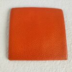Hermes Coin /Bastia Change Purse Orange Clemence Leather #RCLR-7 - Image 2