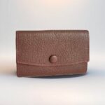 Hermes Coin /Card Purse Brown Mysore Leather #RUUS-27