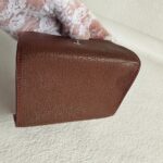 Hermes Coin /Card Purse Brown Mysore Leather #RUUS-27 - Image 3