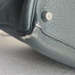 Hermes Kelly 32 Grey Clemence Leather with Palladium Plated Hardware #RCEC-1 - Image 15