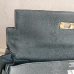 Hermes Kelly 32 Grey Clemence Leather with Palladium Plated Hardware #RCEC-1 - Image 23