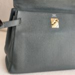 Hermes Kelly 32 Grey Clemence Leather with Palladium Plated Hardware #RCEC-1 - Image 4