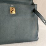 Hermes Kelly 32 Grey Clemence Leather with Palladium Plated Hardware #RCEC-1 - Image 5