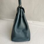 Hermes Kelly 32 Grey Clemence Leather with Palladium Plated Hardware #RCEC-1 - Image 9