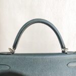 Hermes Kelly 32 Grey Clemence Leather with Palladium Plated Hardware #RCEC-1 - Image 21