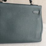 Hermes Kelly 32 Grey Clemence Leather with Palladium Plated Hardware #RCEC-1 - Image 7