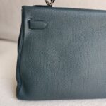 Hermes Kelly 32 Grey Clemence Leather with Palladium Plated Hardware #RCEC-1 - Image 6