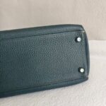 Hermes Kelly 32 Grey Clemence Leather with Palladium Plated Hardware #RCEC-1 - Image 13