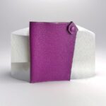 Hermes Passport Holder Tarmac Purple Mysore Leather #RUUS-26