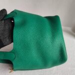 Hermes Picotin Lock 18 Vert Vertigo Clemence Leather with Gold Harware #RCLC-1 - Image 2