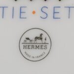 Hermes Tie Set 2 -plates 30cm diameter porcelain #RCSE-5 - Image 6