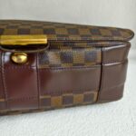 LV Bastille Messenger Bag Damier Ebene Coated Canvas with Leather And Gold Hardware #RUTO-1 - Image 10