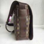 LV Bastille Messenger Bag Damier Ebene Coated Canvas with Leather And Gold Hardware #RUTO-1 - Image 7