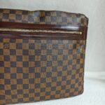 LV Bastille Messenger Bag Damier Ebene Coated Canvas with Leather And Gold Hardware #RUTO-1 - Image 6