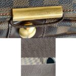 LV Bastille Messenger Bag Damier Ebene Coated Canvas with Leather And Gold Hardware #RUTO-1 - Image 24