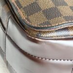 LV Bastille Messenger Bag Damier Ebene Coated Canvas with Leather And Gold Hardware #RUTO-1 - Image 15