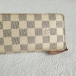 LV Clemence Wallet Damier Azur Coated Canvas with Gold Hardware #RUTU-1 - Image 6
