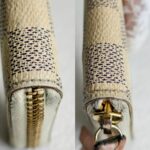 LV Clemence Wallet Damier Azur Coated Canvas with Gold Hardware #RUTU-1 - Image 8