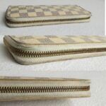 LV Clemence Wallet Damier Azur Coated Canvas with Gold Hardware #RUTU-1 - Image 11