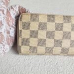 LV Clemence Wallet Damier Azur Coated Canvas with Gold Hardware #RUTU-1 - Image 5