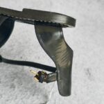 LV Sandal Size 38 Black/White Leather Shoes #RCKL-4 - Image 12