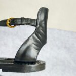 LV Sandal Size 38 Black/White Leather Shoes #RCKL-4 - Image 13