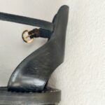 LV Sandal Size 38 Black/White Leather Shoes #RCKL-4 - Image 14