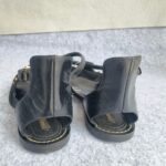 LV Sandal Size 38 Black/White Leather Shoes #RCKL-4 - Image 11