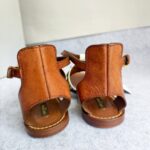LV Sandal Size 38 Brown/White/Blue Leather Shoes #RCKL-3 - Image 13