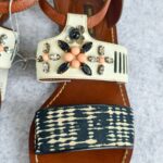 LV Sandal Size 38 Brown/White/Blue Leather Shoes #RCKL-3 - Image 5