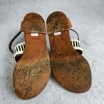 LV Sandal Size 38 Brown/White/Blue Leather Shoes #RCKL-3 - Image 12