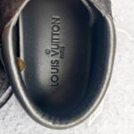 LV Sneaker Size 37.5 Black Suede Leather Shoes #RCKL-2 - Image 9