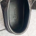 LV Sneaker Size 37.5 Black Suede Leather Shoes #RCKL-2 - Image 10