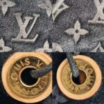 LV Sneaker Size 37.5 Black Suede Leather Shoes #RCKL-2 - Image 7