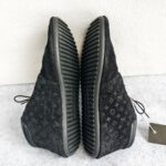 LV Sneaker Size 37.5 Black Suede Leather Shoes #RCKL-2 - Image 5